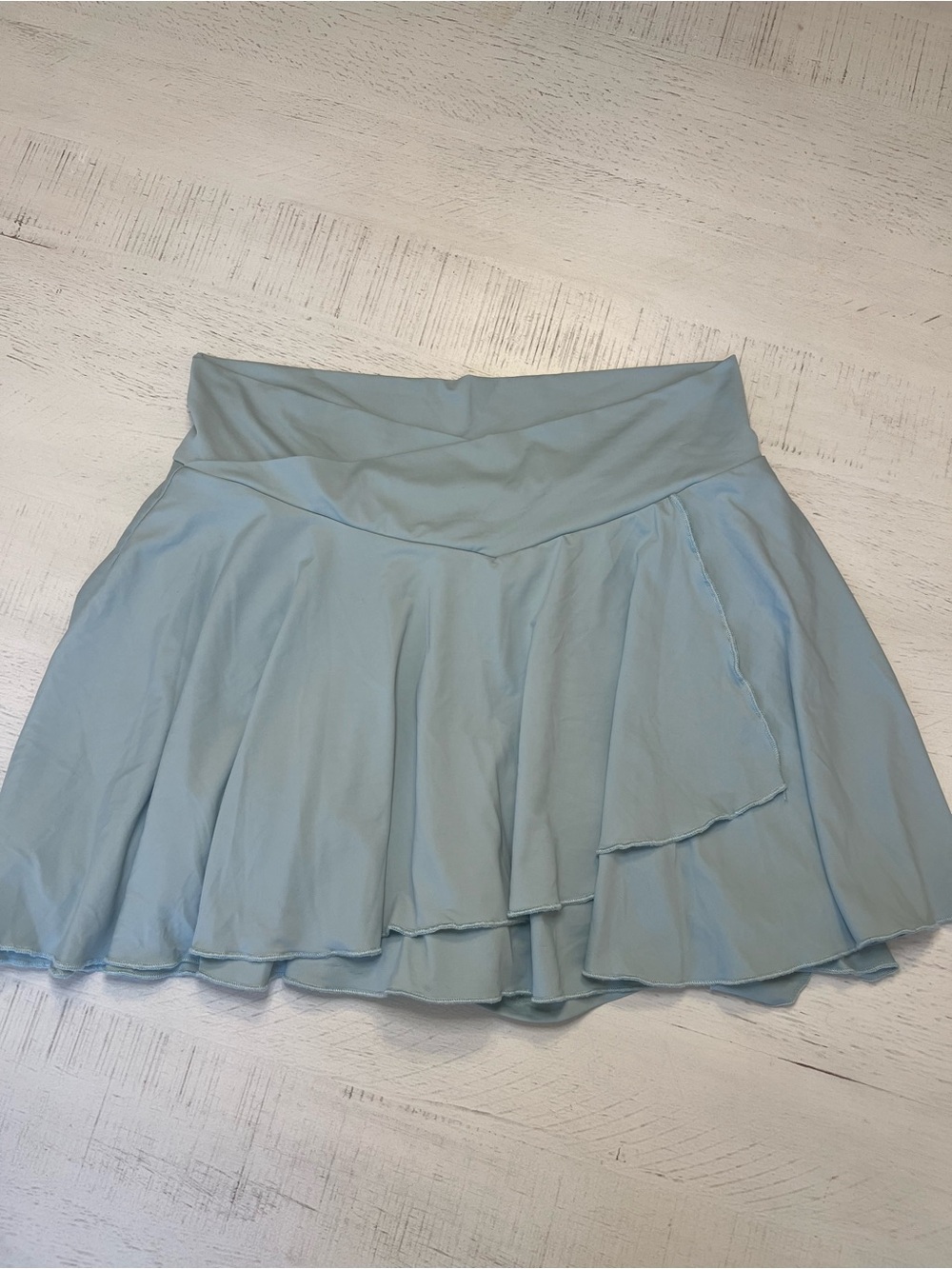 Arizona Jean Co Light Blue Tiered Tennis Skirt